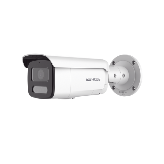 [ PROTECCIÓN ACTIVA ] Bala IP 4 Megapixel / Imagen a Color 24/7 / PoE / Lente 4 mm / Luz Blanca 60 mts / Exterior IP67 / Luz Intermitente y Alerta de Audio / Videoanaliticos (Filtro de Falsas Alarmas) / WDR 130 dB / Captura Facial  / MicroSD