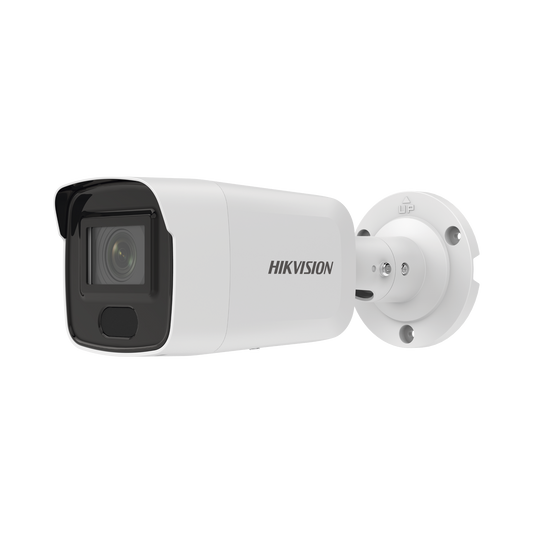 Bala IP 6 Megapixel / Lente 2.8 mm / 40 mts IR / Exterior IP67 / PoE / ACUSENSE / DARKFIGHTER / Captura Facial / Alarmas y Audio I/O / ONVIF / Micro SD