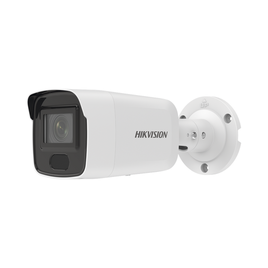 Bala IP 8 Megapixel / Lente 2.8 mm / 40 mts IR / Exterior IP67 / PoE / ACUSENSE / DARKFIGHTER / Captura Facial / Alarmas y Audio I/O / ONVIF / Micro SD