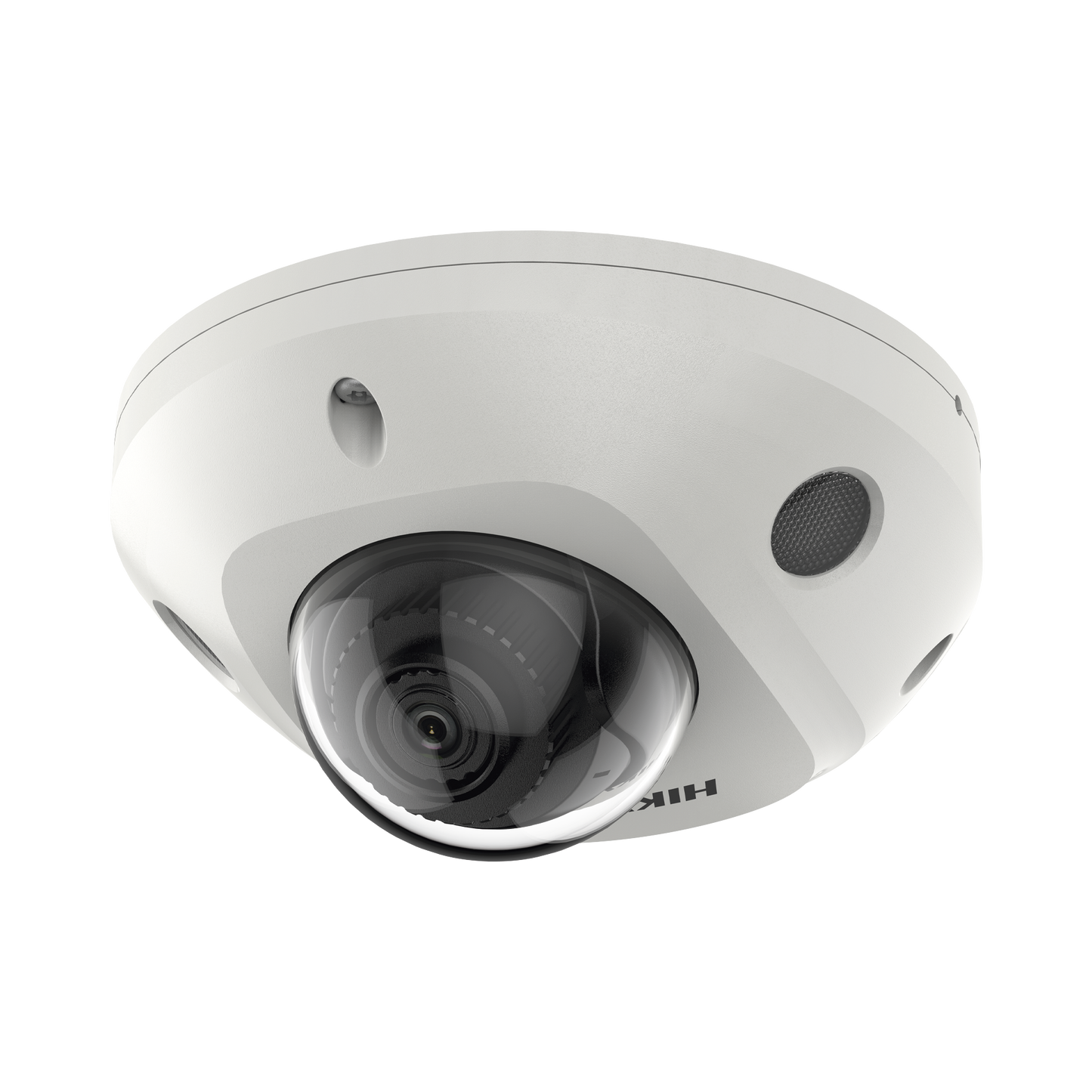 Mini Domo IP 6 Megapixel / Lente 2.8 mm / 30 mts IR EXIR / Micrófono Integrado / Exterior IP67 / IK08 / PoE / ACUSENSE / DARKFIGHTER / Captura Facial / Alarmas y Audio I/O / ONVIF / Micro SD