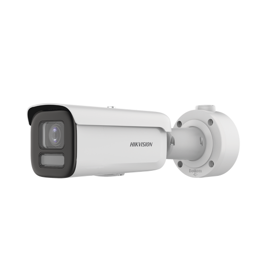 Bala IP 4 Megapixel / Imagen a Color 24/7 / Lente 2.8 - 12 mm / Luz Blanca 60 mts / WDR 130 dB / Exterior IP67 / IK10 / Captura Facial / Videoanaliticos / AcuSense