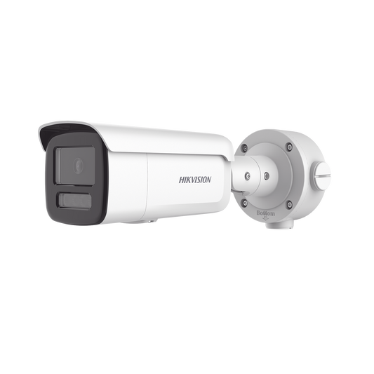 Bala IP 4 Megapixel / Lente 4 mm / Dual Light (60 mts IR + 60 mts Luz Blanca ) / Darkfighter S / Exterior IP67  / WDR 130 dB / AcuSense / Captura Facial / HEOP