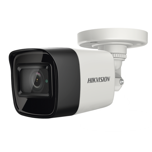 Bala TURBOHD 4K (8 Megapixel) / Gran Angular 102° / Lente 2.8 mm / Exterior IP67 / IR EXIR 30 mts / dWDR / Metal