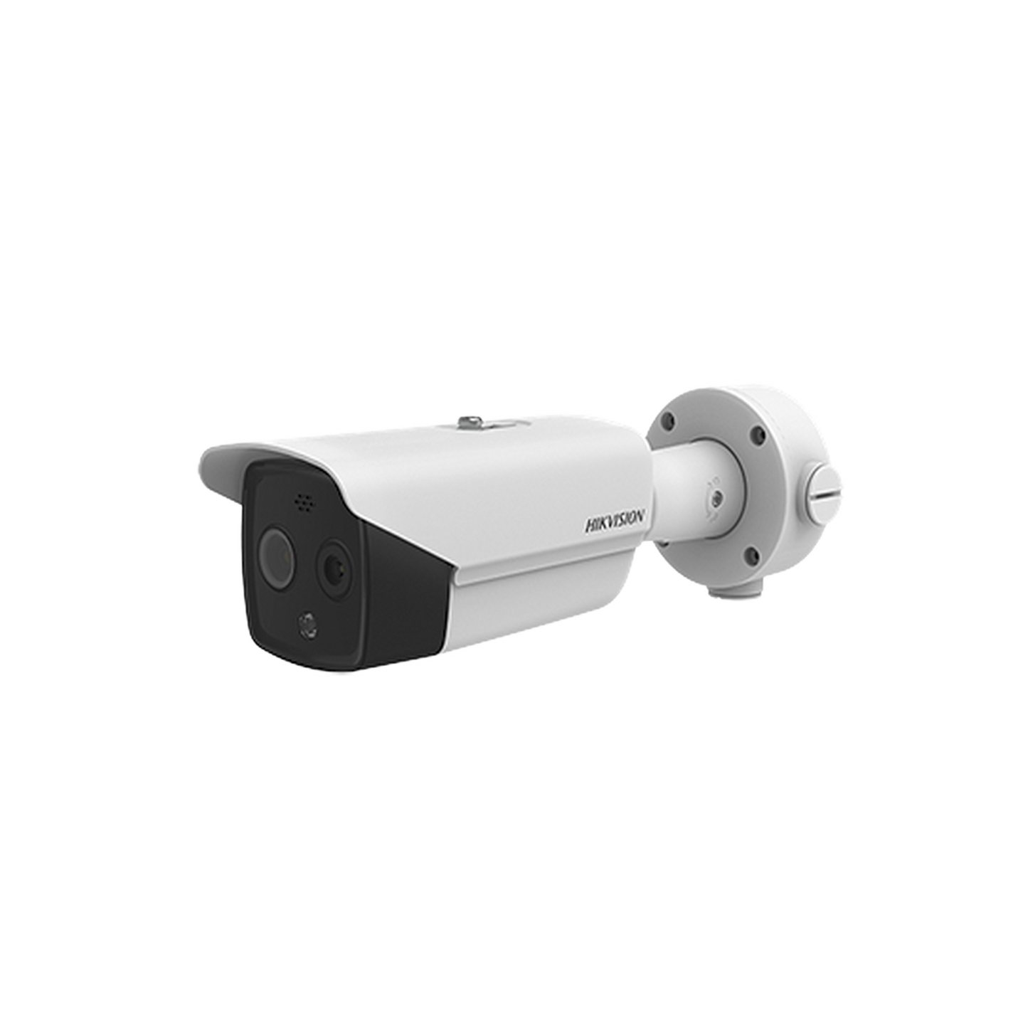 Bala IP Dual / Térmica 9.7 mm (160 x 120) / Óptico 8 mm (4 Megapixel) / DETECCIÓN DE PERSONAS 285 m /40 mts IR / Exterior IP67 / PoE / Termométrica / Detección de Temperatura / Sirena y Luz Inte / Micro SD 32 GB Incluida