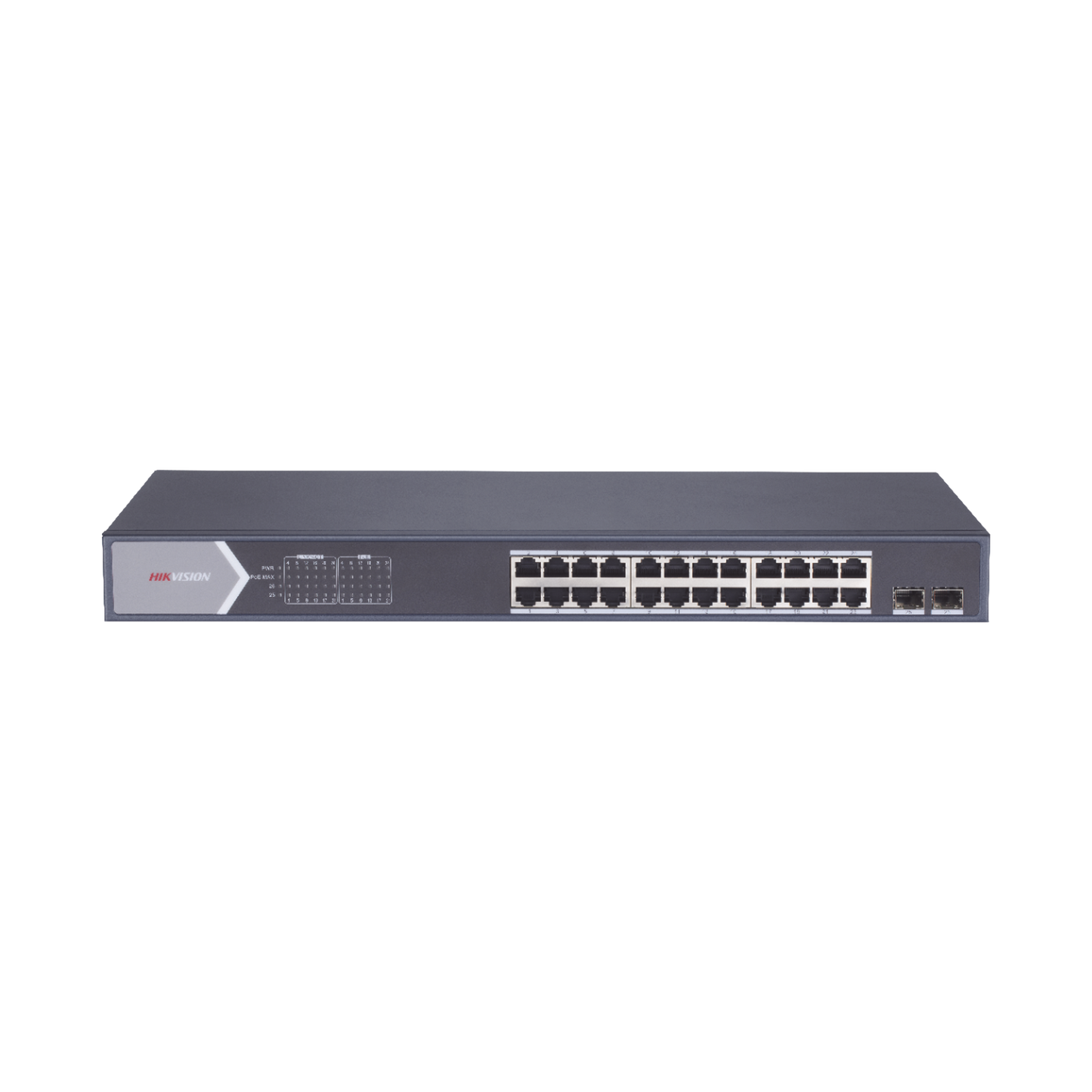 Switch Gigabit PoE+ / No Administrable / 24 Puertos 10/100/1000 Mbps PoE+ / 2 Puertos SFP Uplink / 225 W