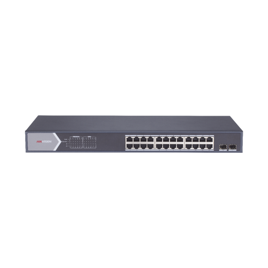 Switch Gigabit PoE+ / No Administrable / 24 Puertos 10/100/1000 Mbps PoE+ / 2 Puertos SFP Uplink / 225 W