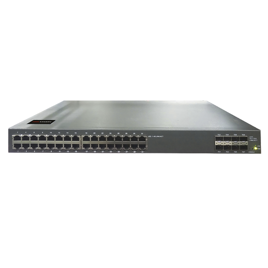 Switch Administrable Capa 3/ 32 puertos 10/100/1000 Mbps + 8 puertos SFP+ 10 G de Uplink.