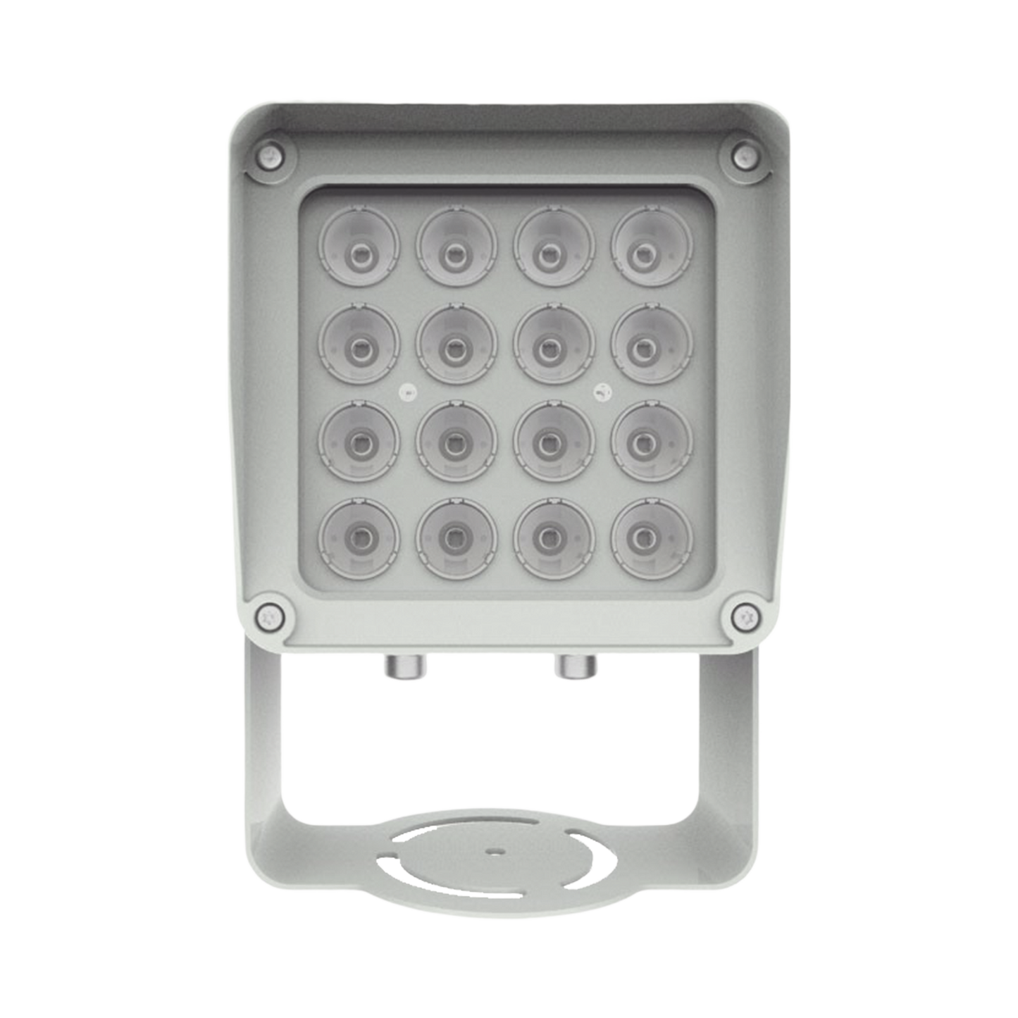 Lampara IR de Luz Continua / 16 Lámparas LED / Distancia Efectiva 16 a 25 metros / Cobertura 40° / Exterior IP66