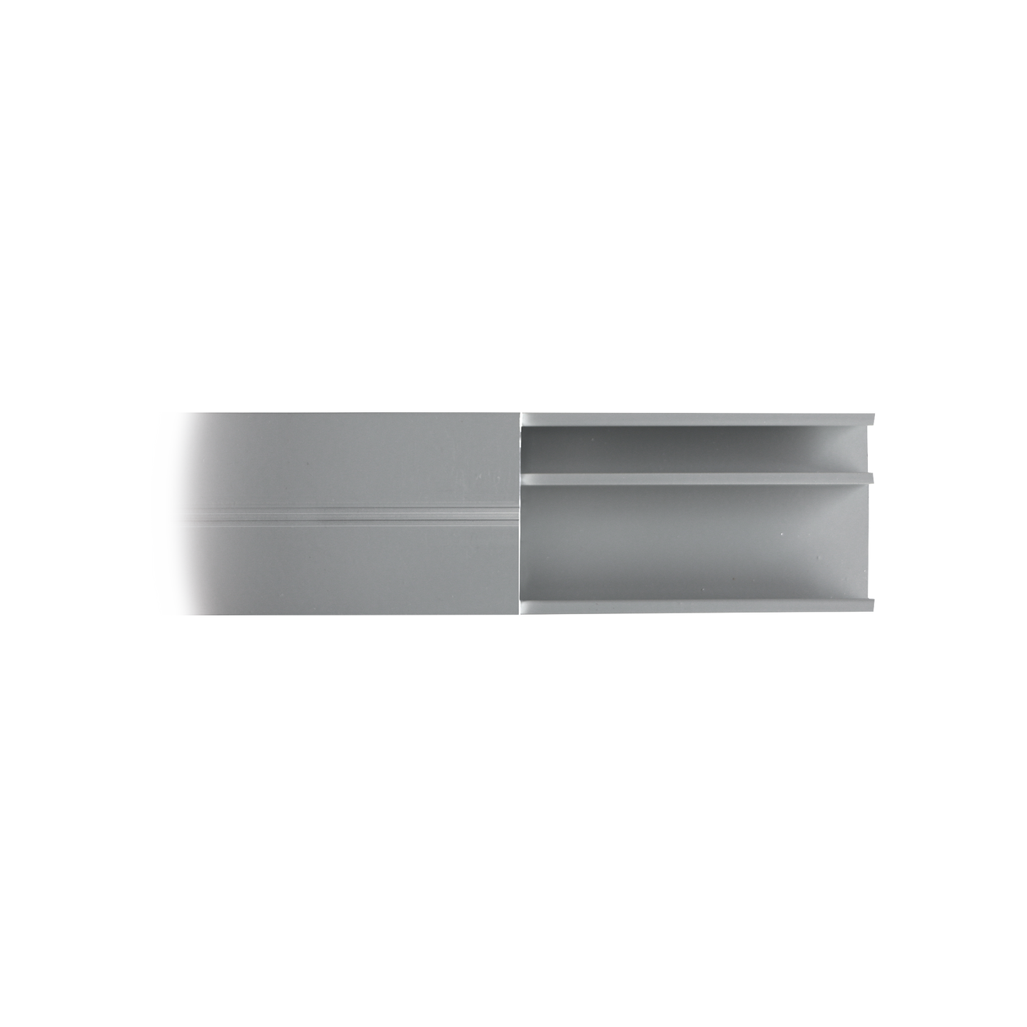 Canaleta de aluminio línea X color blanco, 53 x 14,66 mm, tramo de 2 metros