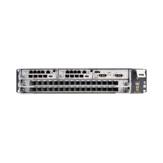 OLT GPON Carrier Class con 1 tarjeta de 16 puertos GPON, 2 ranuras, 1 Fuente de alimentación AC, 2 UR