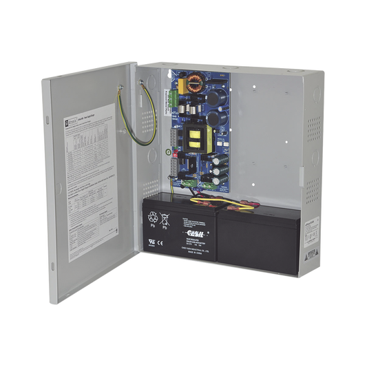 Fuente de poder ALTRONIX de 24 Vcc @ 10 Amper / 1 salida / Con capacidad de baterías de respaldo / Requieren baterías / Voltaje de entrada : 120 Vca