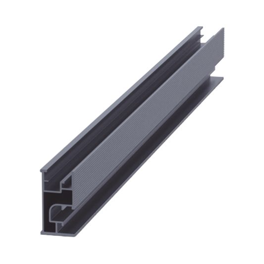 Riel 7 2100mm aluminio anodizado para montaje de módulos fotovoltaicos