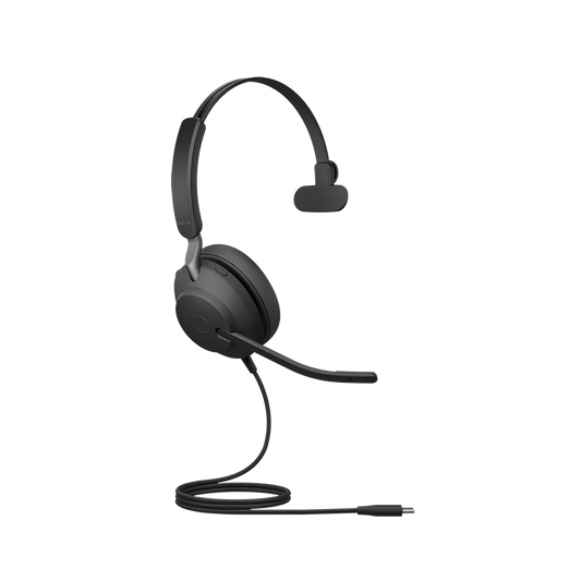 Jabra Evolve 2 40, Auricular mono versión UC con aislamiento de ruido, conexión USB-C y indicador de ocupado (Busylight) (24089-889-899)