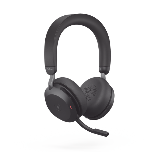 Jabra Evolve2 75, Auricular stereo versión MS con cancelación de ruido activa, dongle USB-A indicador de ocupado (Busylight)(27599-999-999)