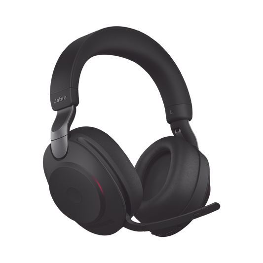 Jabra Evolve2 85, Auricular stereo versión UC con cancelación de ruido activa, dongle USB-A indicador de ocupado (Busylight)(28599-989-999)