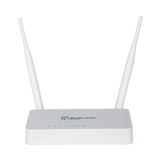 Firewall Authonet (Protección de Intrusos, Ransomware, Red Interna y WAN) con Access Point integrado, Filtro de Contenidos Avanzado, Bloqueo de puertos e IP, 4 Puertos LAN