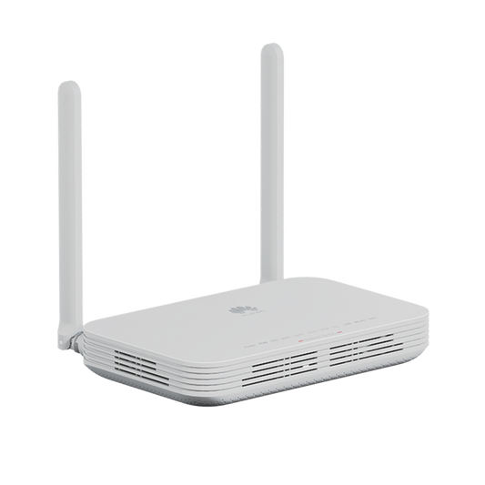 HUAWEI MiniFTTO - ONU Wi-Fi 6 doble banda / 2.976 Gbps / 4 puertos 10/100/1000 Mbps + 1  GPON (SC/UPC) + 1 puerto POST / Downstream 2.488 Gbps / Upstream 1.244 Gbps / Ganancia de Antena 5dBi / Beamforming / Roaming / MIMO 2X2 / Administración Nube