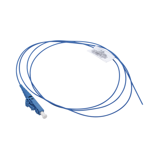 Pigtail de Fibra Óptica LC Simplex, Monomodo OS2 9/125, 900um, Color Azul, 3 Metros