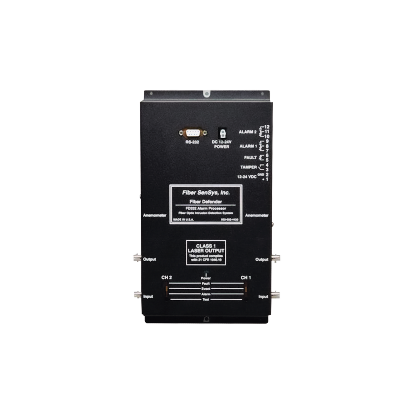 Sensor de Seguridad Perimetral de 2 Zonas / Detección por Fibra Óptica Sensitiva/ Rango de 0 hasta 5 Km de Detección / Comunicación IP