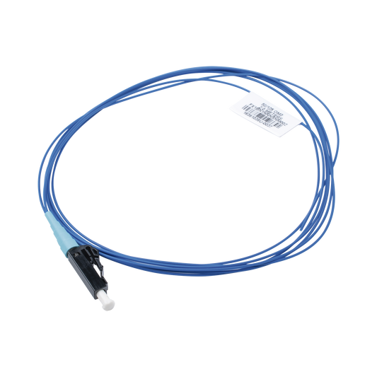 Pigtail de Fibra Óptica LC Simplex, Multimodo OM3 50/125, 900um, Color Aqua, 1 Metro
