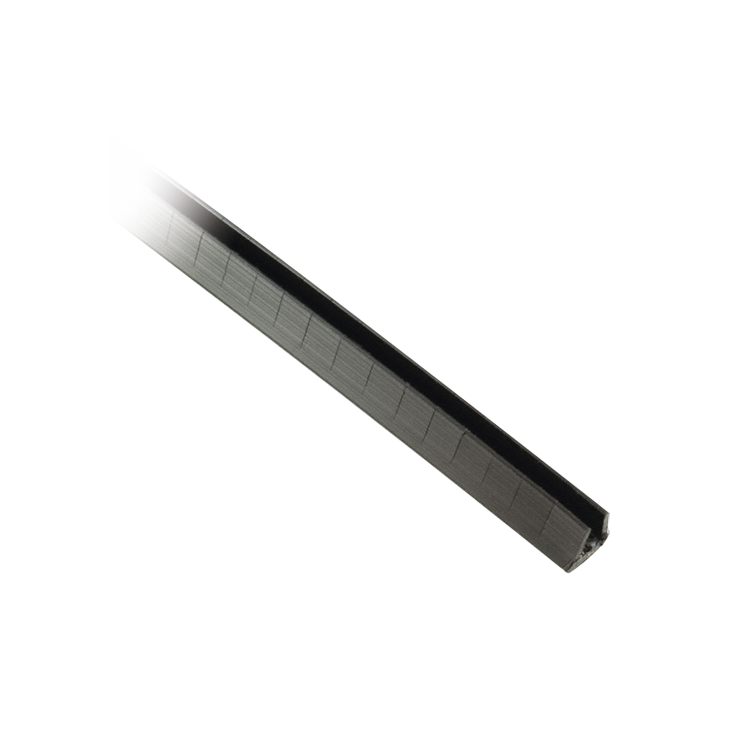 Cubre-filos Ranurado con Adhesivo, para Bordes de 0.9 a 1.6mm, de 30.5m de Largo, Color Negro
