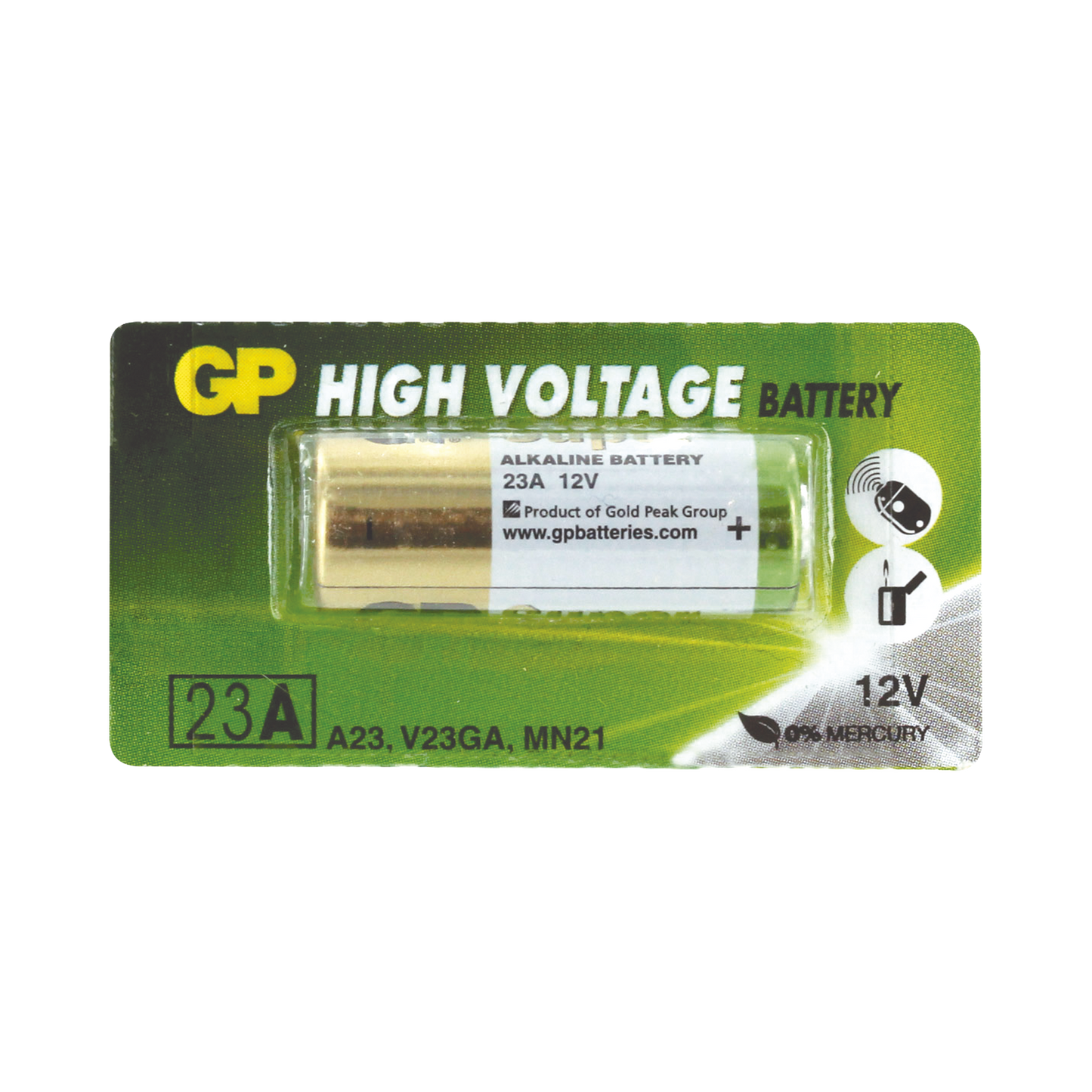 Batería Alcalina Gold Peak 12 V @ 23 Ah ( No recargable )