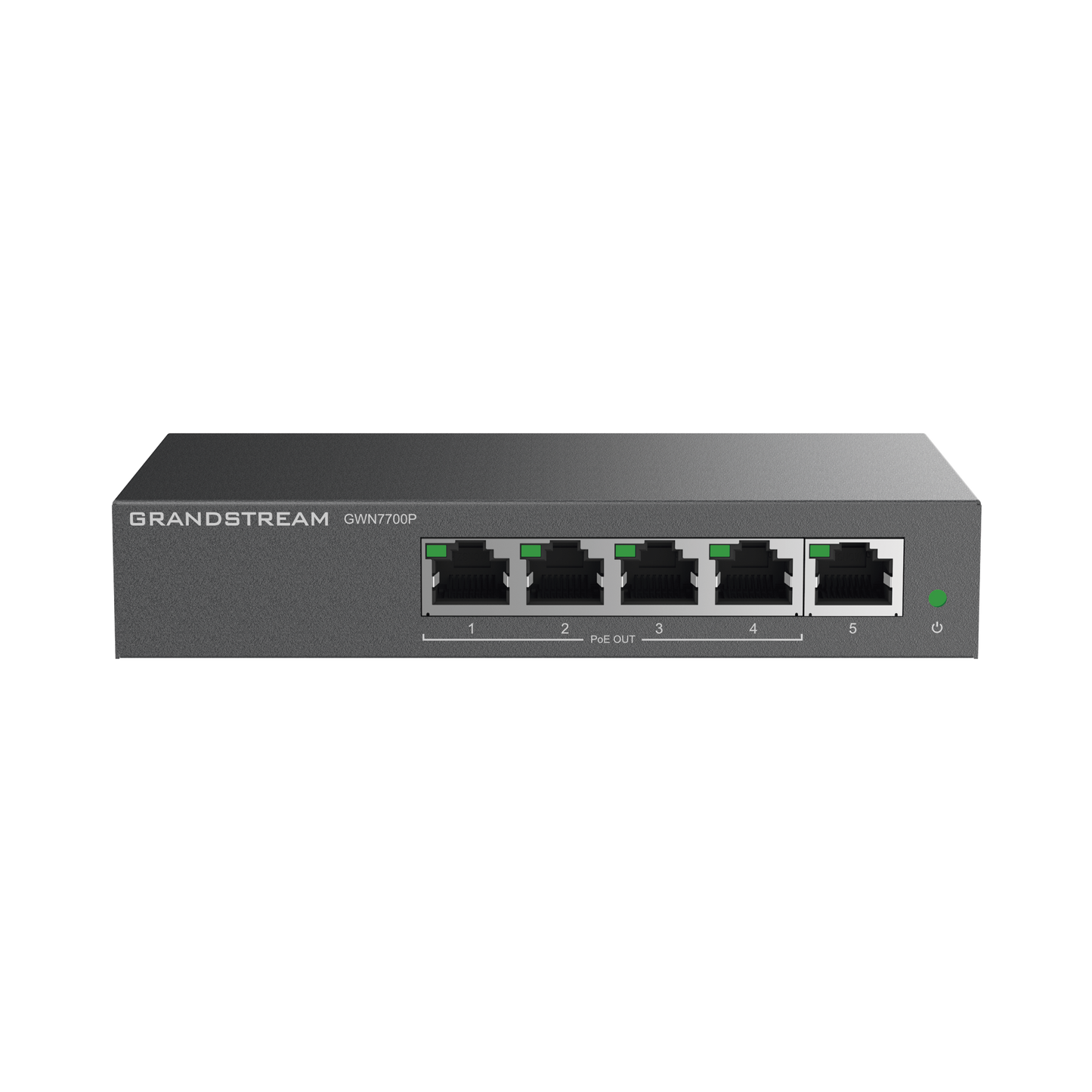 Switch PoE+ Gigabit No Administrable / 5 puertos 10/100/1000 Mbps / 4 puertos PoE+ / hasta 60W