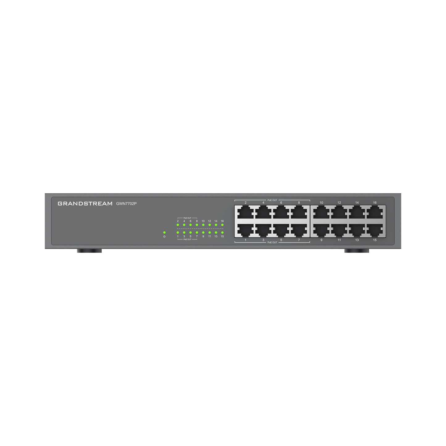 Switch PoE+ 16 Puertos Gigabit No Administrable / 8 puertos 10/100/1000 Mbps / 8 puertos PoE+ / hasta 145W