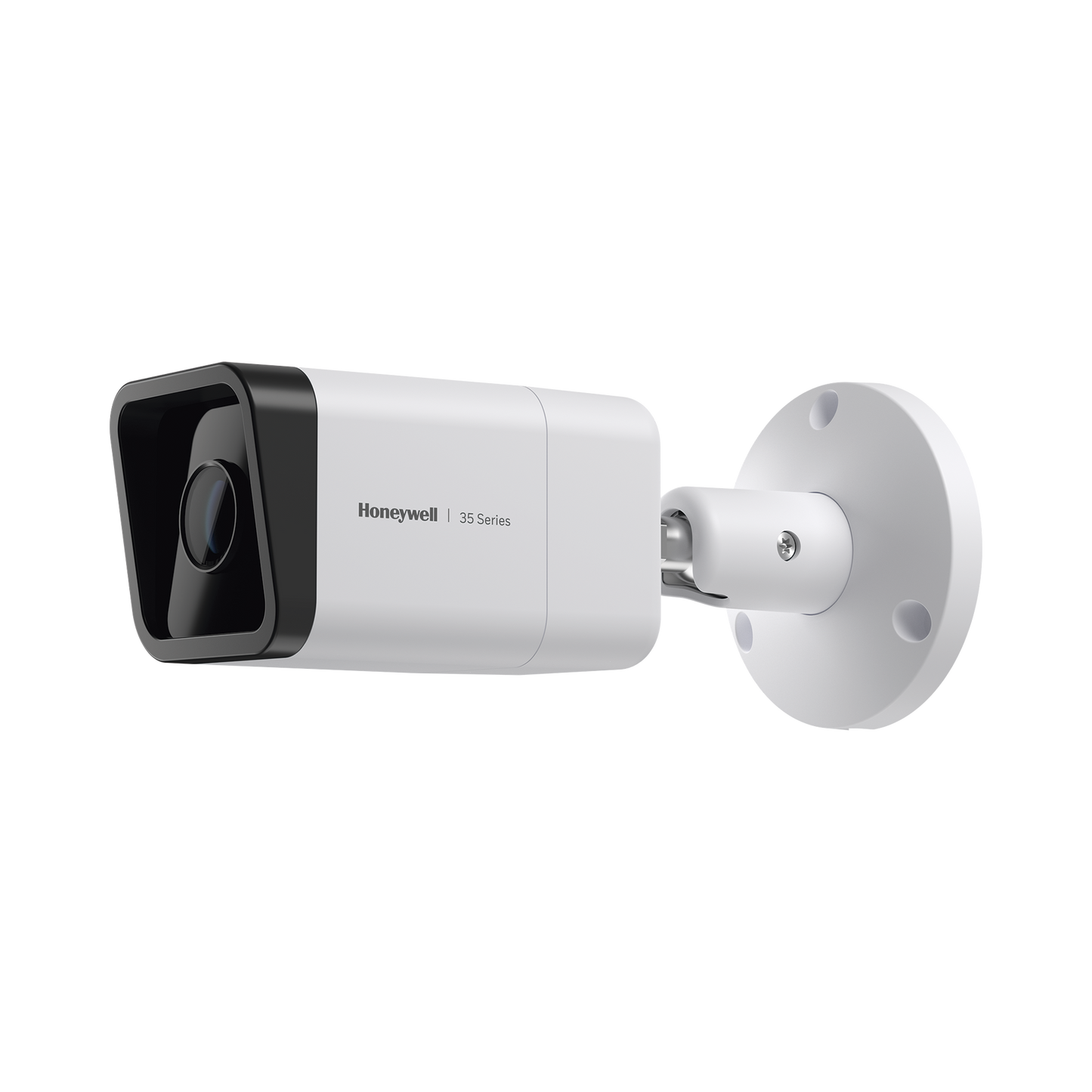 Camara Bala IP 5 Megapixel / Lente Mot. 2.7 a 13.5 mm / 60 mts IR / NDAA / ONVIF / Exterior IP67 / H.265 / IA (Filtro de Humanos y Vehiculos) / Merodeo / Conteo de Personas / PoE / Audio y Alarmas I/O / Serie 35 / Honeywell Security