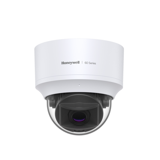 Cámara Domo IP 5 Megapíxeles / Interior / Compresión H.265 / Lente Varifocal Motorizado 2.7-13.5 mm / Protección IP52 / Antivandálica IK10 / Serie 60 / Honeywell Security