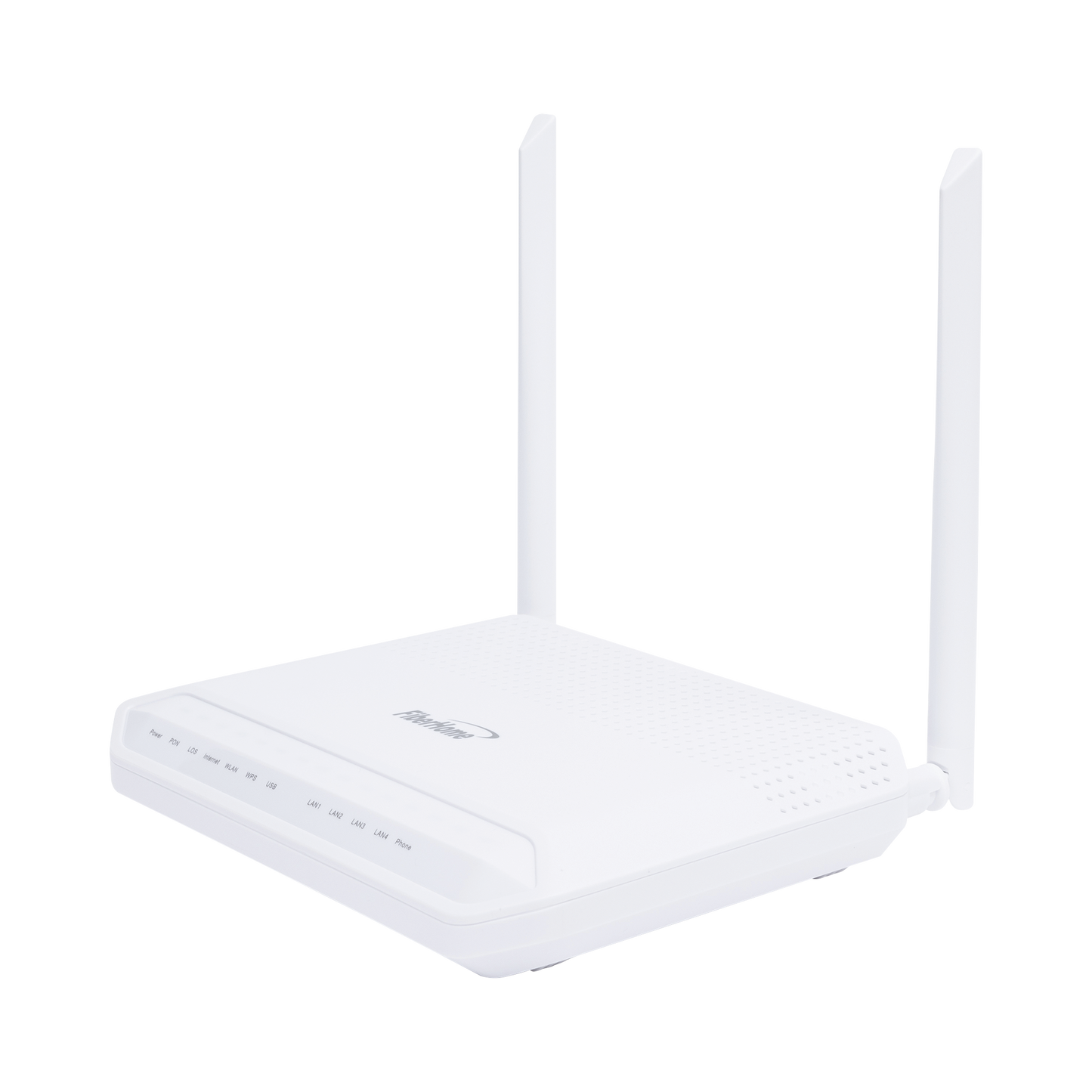 ONU GPON WiFi 2.4/5 GHz MIMO 2x2, 4 puertos Gigabit + 1 POTS + USB, conector SC/UPC