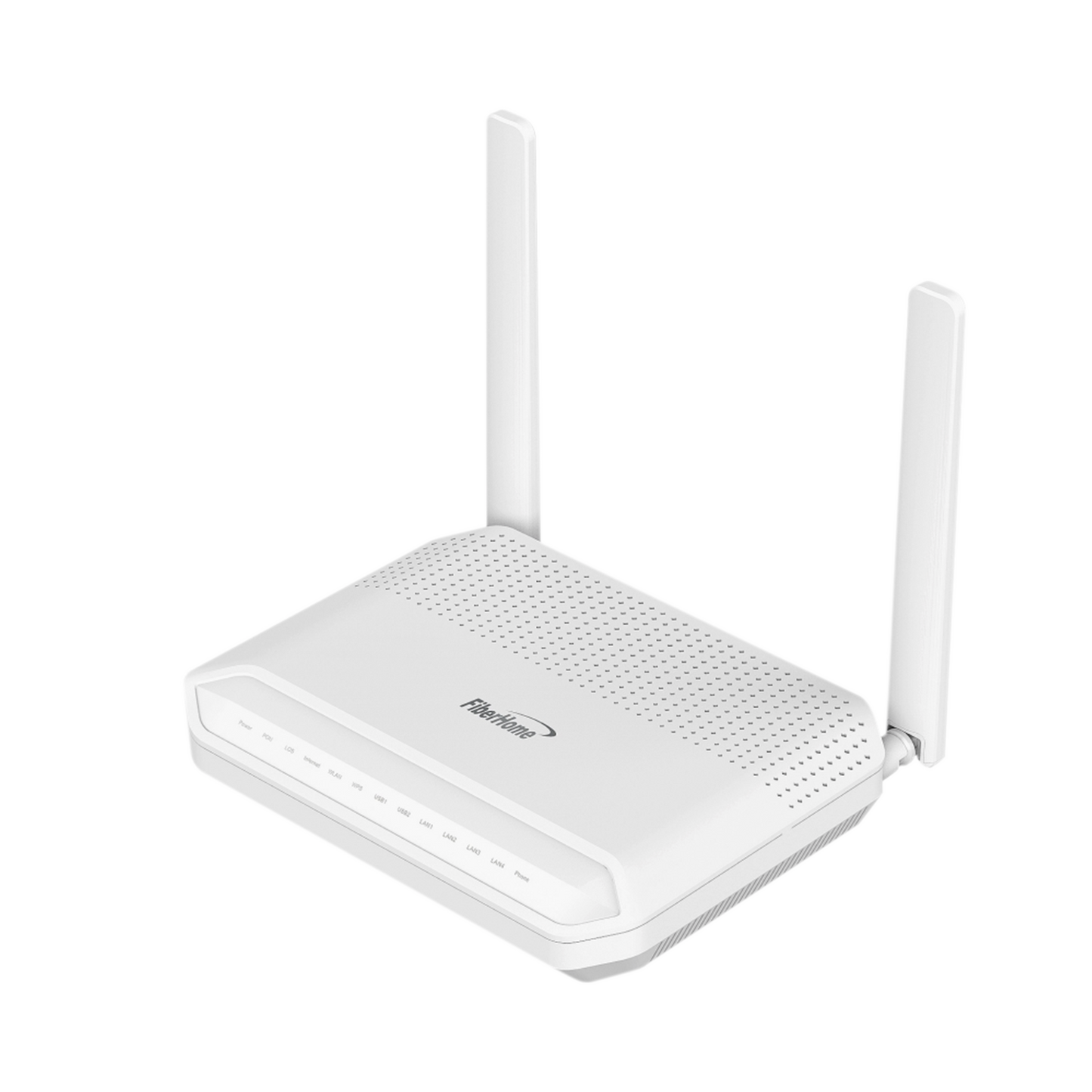 ONU GPON WiFi 6, 2.4/5 GHz, 4 puertos Gigabit + 1 POTS + 2 USB, conector SC/UPC