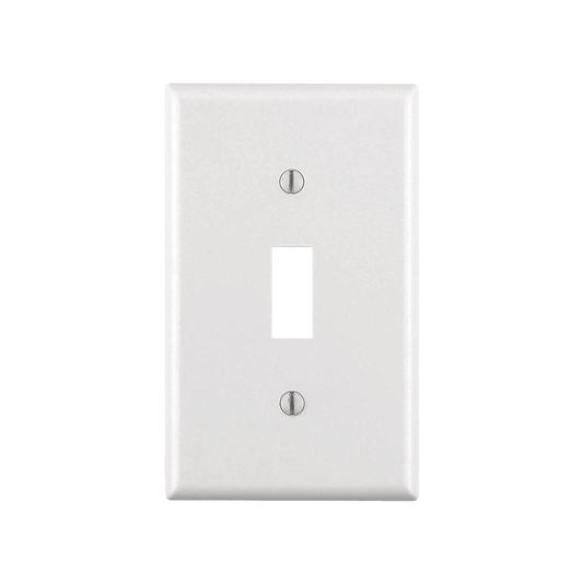 Tapa para Contacto Rectangular Color Blanco.