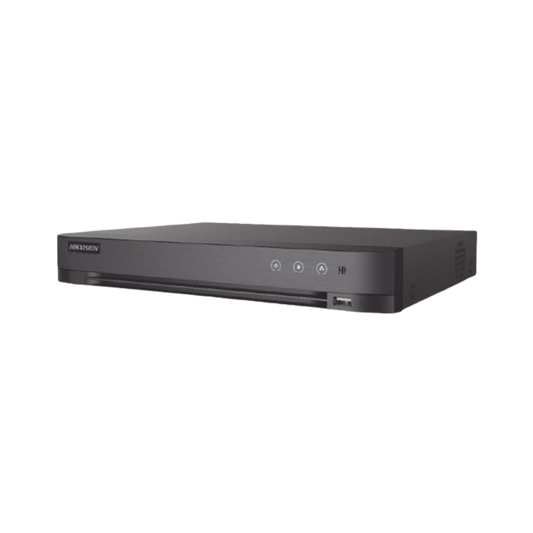 DVR 4 Canales TurboHD +  4 Canales IP / 8 Megapixel (4K) / Audio por Coaxitron / 1 Bahía de Disco Duro / Salida de Video en Full HD / H.265+