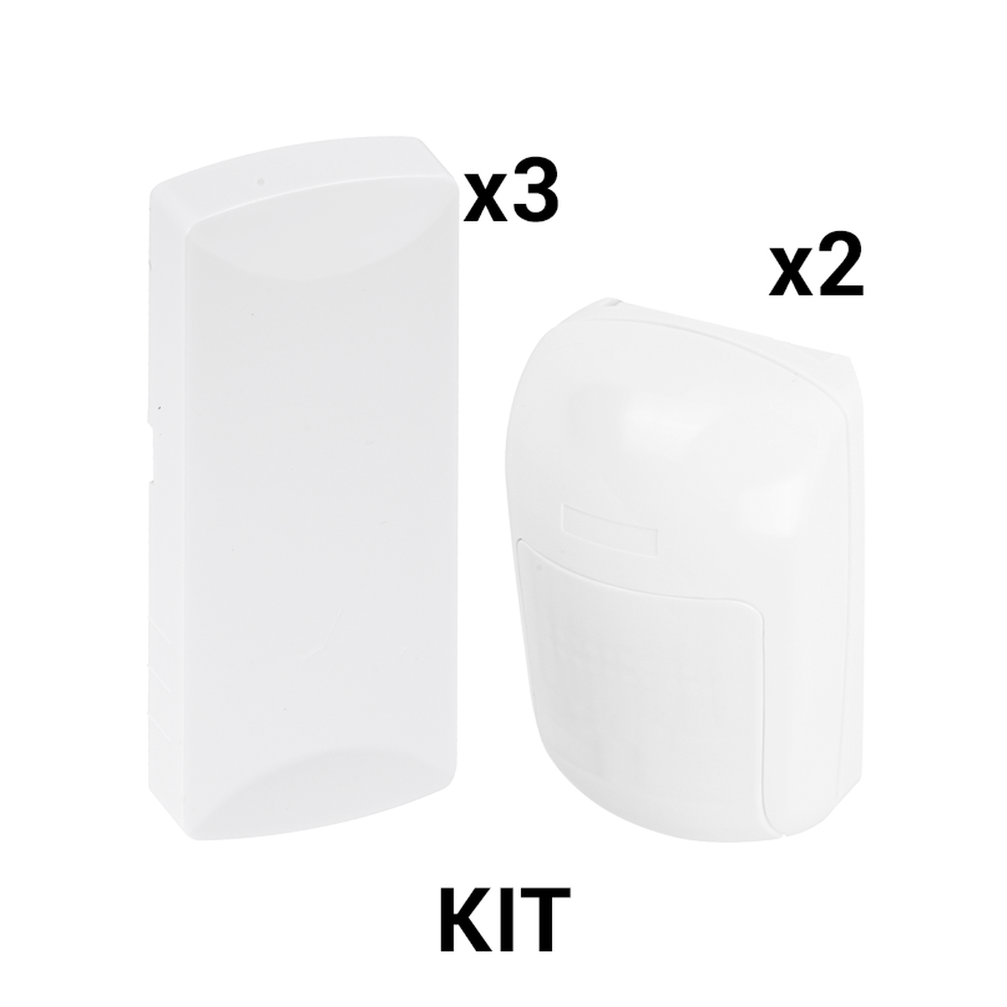 KIT Básico Sensores Inalámbricos - Incluye 3 Contactos Magnéticos y 2 PIR - Compatibles con Honeywell y PRO4GEN2