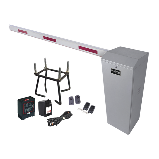 Kit COMPLETO Barrera Izquierda XB / 3M / Incluye Sensor de masa, Transformador, Lazo, Ancla, Fotoceldas y 2 Controles Inalámbricos