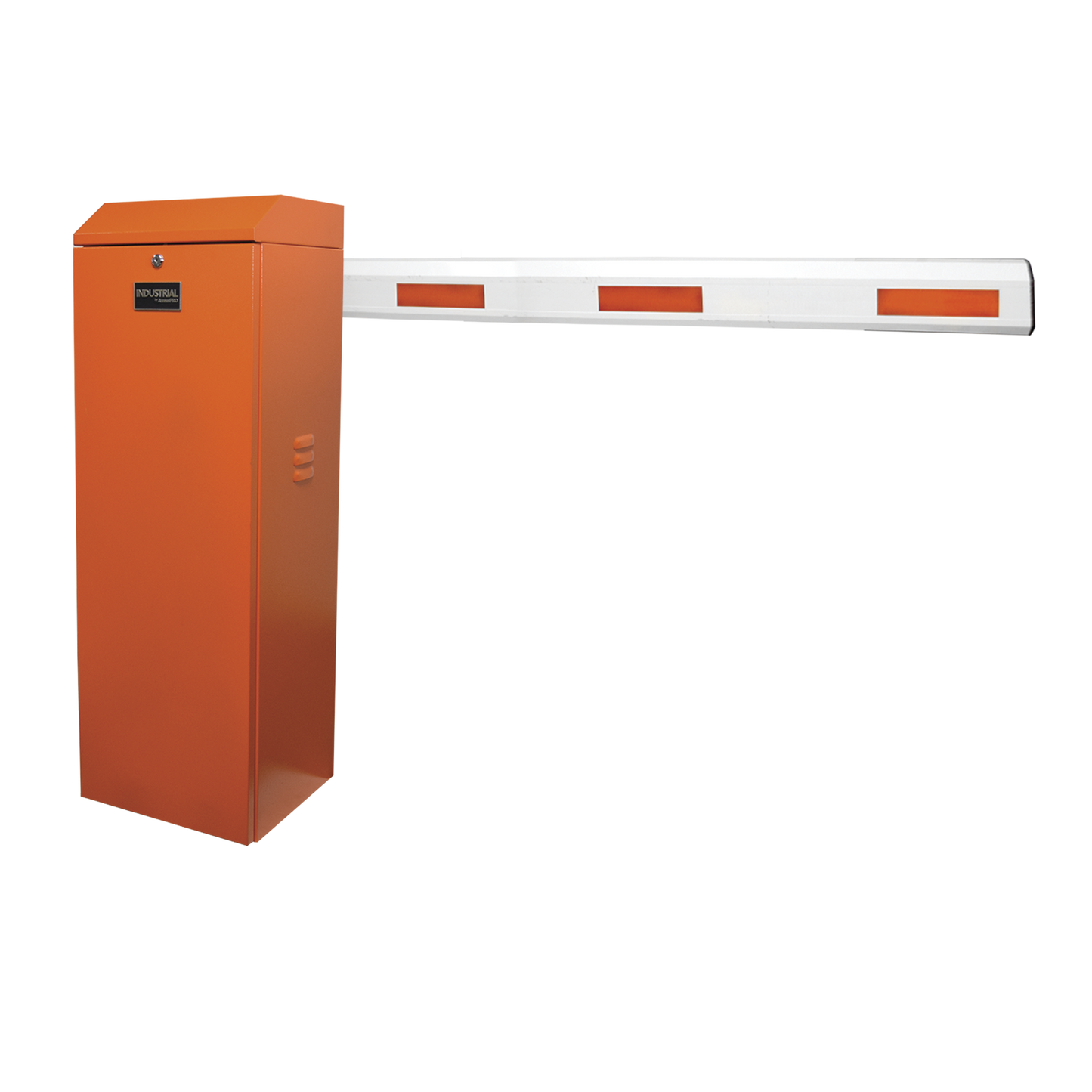 Kit de Barrera Vehicular Derecha Color Naranja y Brazo Ajustable de 3.6 a 5.5 m
