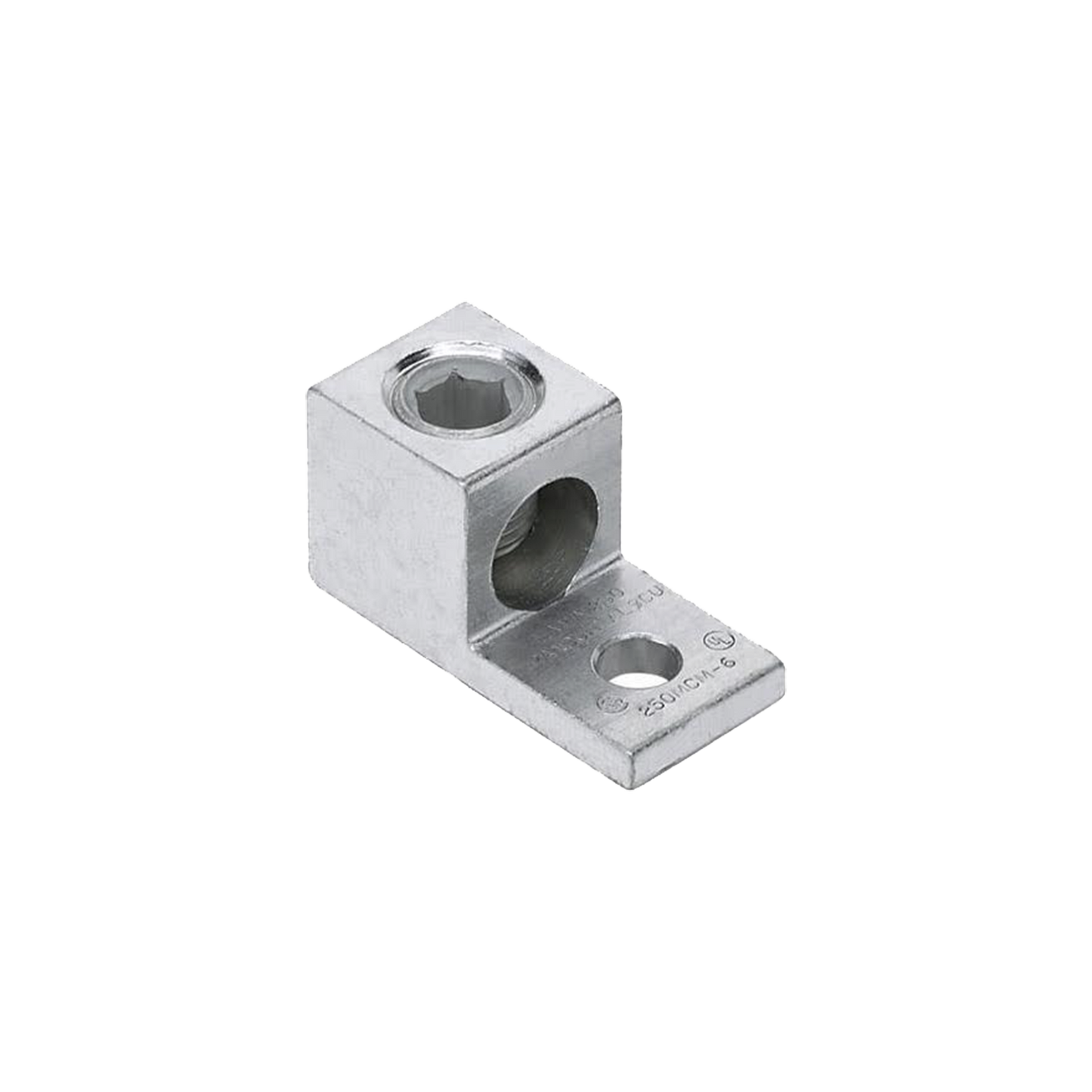 Conector Mecánico de Aluminio, de Un Orificio y Un Barril, para Cable de 14 a 2 AWG