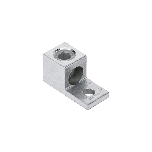 Conector Mecánico de Aluminio, de Un Orificio y Un Barril, para Cable de 14 a 2 AWG