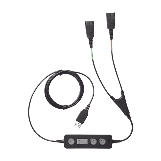 Jabra Link 265 USB/QD cable de entrenamiento, para conectar 2 diademas simultaneas con puerto USB (265-09)