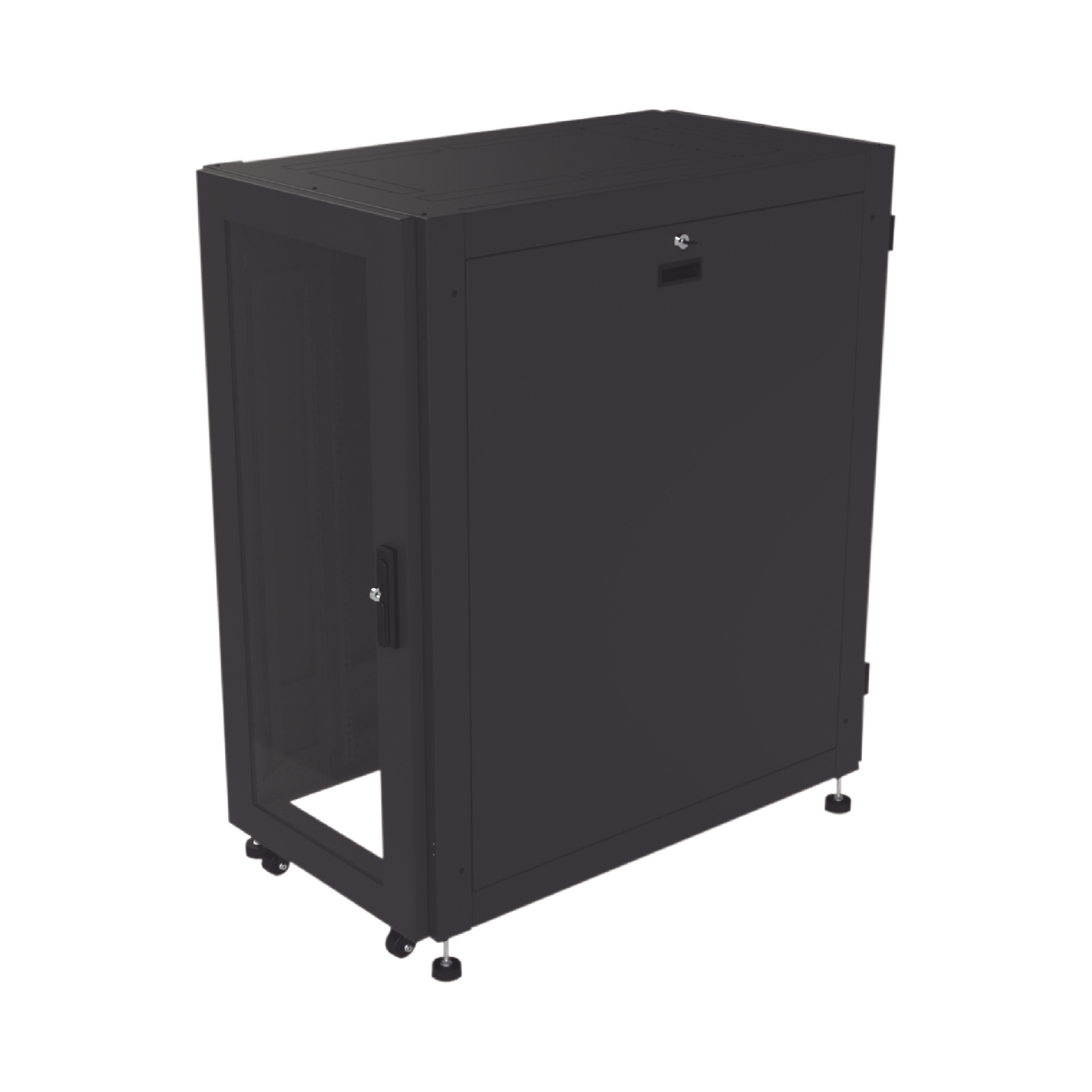 Gabinete Profesional para Telecomunicaciones de 24UR, 600 mm de Ancho x 1000 mm de Profundidad.