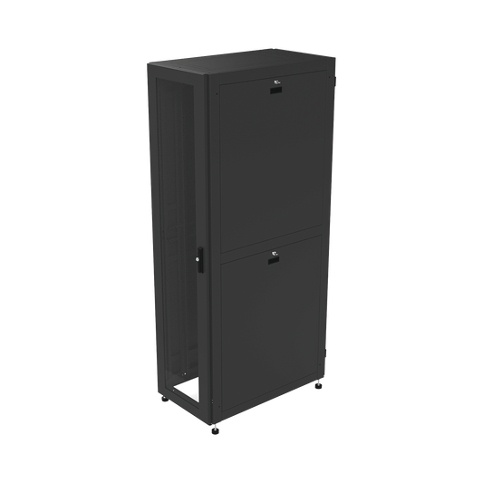 Gabinete Profesional para Telecomunicaciones de 48UR, 600 mm de Ancho x 1000 mm de Profundidad.