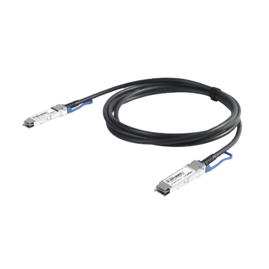 Cable DAC QSFP28 de 100 Gbps a 100 Gbps (Longitud: 1 metro)