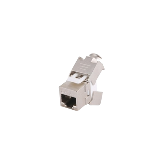 Módulo Jack Keystone Cat6 Blindado (STP) sin herramienta (toolless)