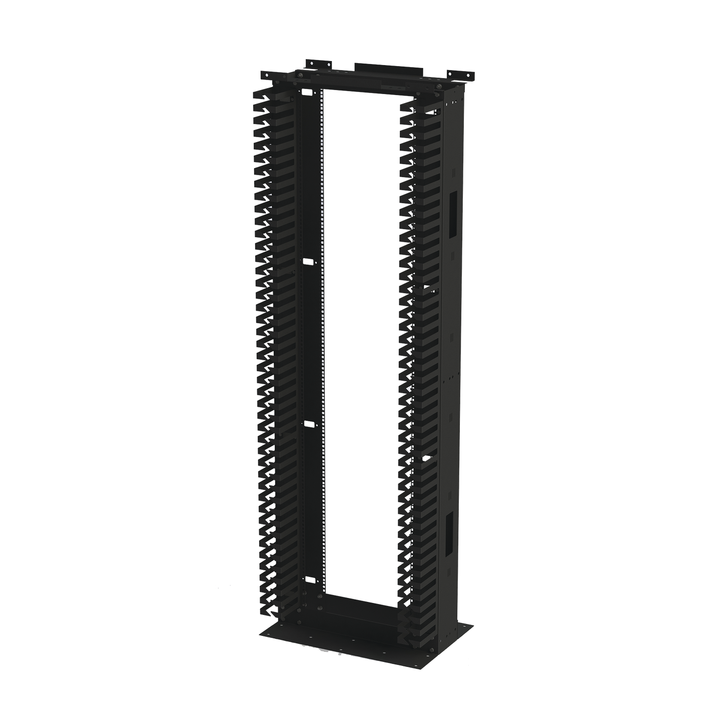 Rack de Acero de 7ft x 19in, 45UR con Organizadores Verticales Y Guía Superior para Cableado.