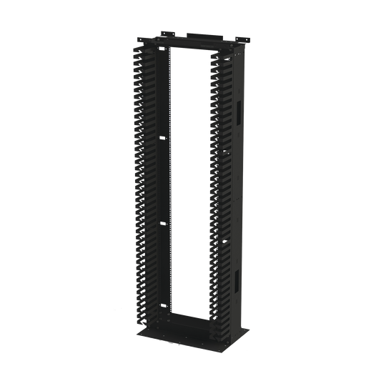 Rack de Acero de 7ft x 19in, 45UR con Organizadores Verticales Y Guía Superior para Cableado.