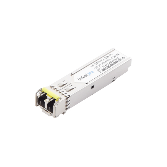 Transceptor SFP (Mini-Gbic) / Monomodo / 1.25 Gbps de velocidad / Conectores LC Dúplex / Hasta 80 km de Distancia