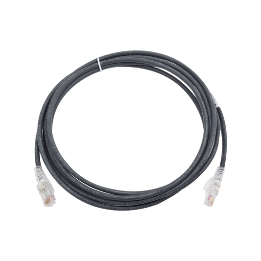 Patch Cord MC6 Modular Cat6 UTP, CM/LS0H, 10ft, Color Negro, Versión Bulk (Sin Empaque Individual)