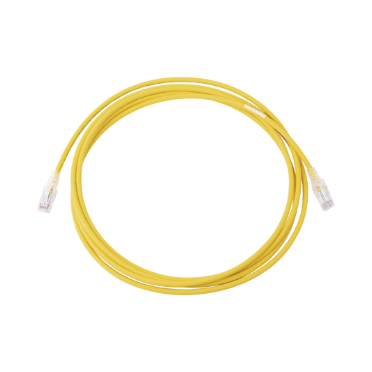 Patch Cord MC6 Modular Cat6 UTP, CM/LS0H, 10ft, Color Amarillo