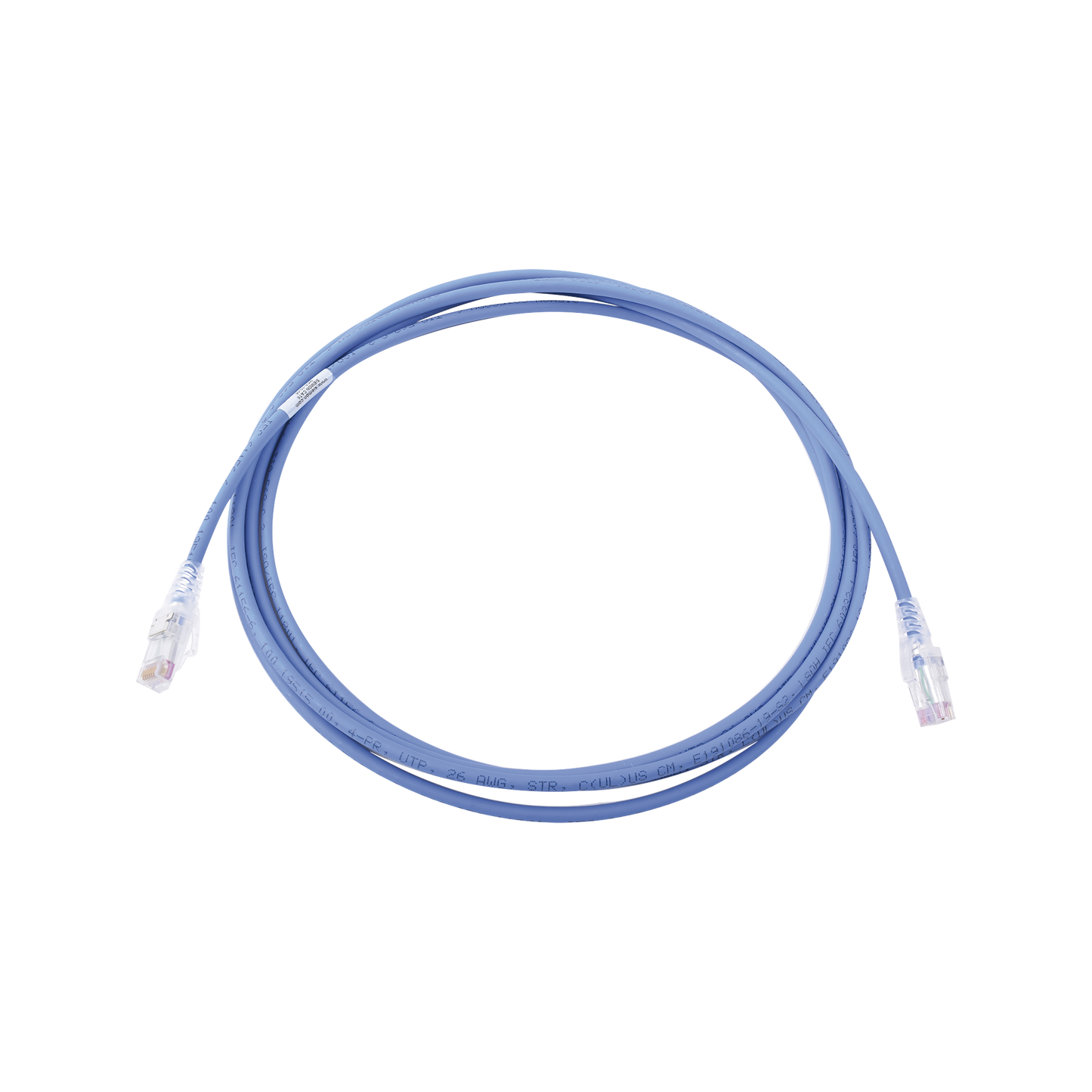 Patch Cord MC6 Modular Cat6 UTP, CM/LS0H, 10ft, Color Azul